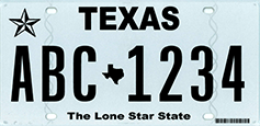 Texas License Plate Design
