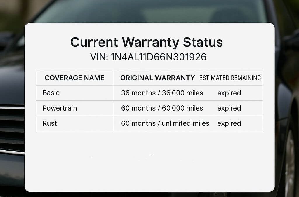 How to Check If Your Car Is Still Under Warranty