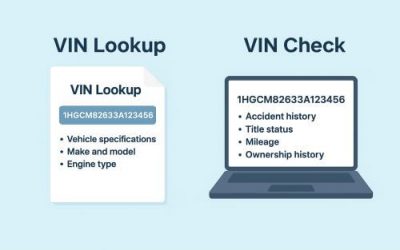 What’s the Difference Between a VIN Lookup and a VIN Check?