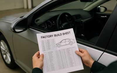 What a Factory Build Sheet Can Reveal About Your Car