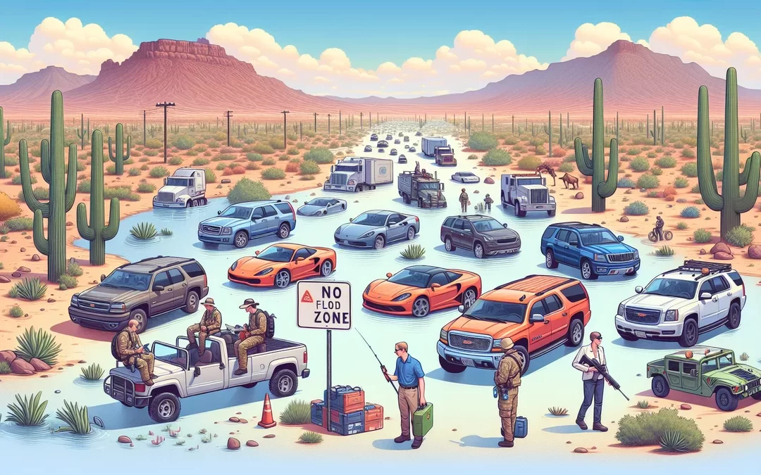 Avoiding flood cars shipped to Arizona