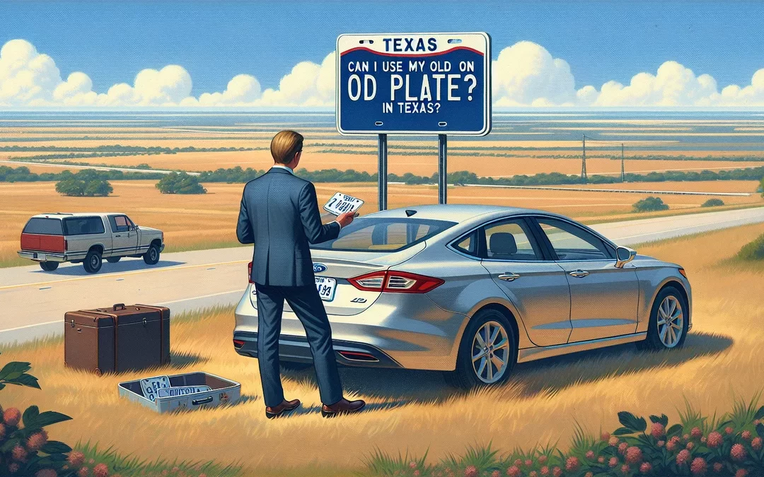 Can I use my old plates on my new car in Texas?