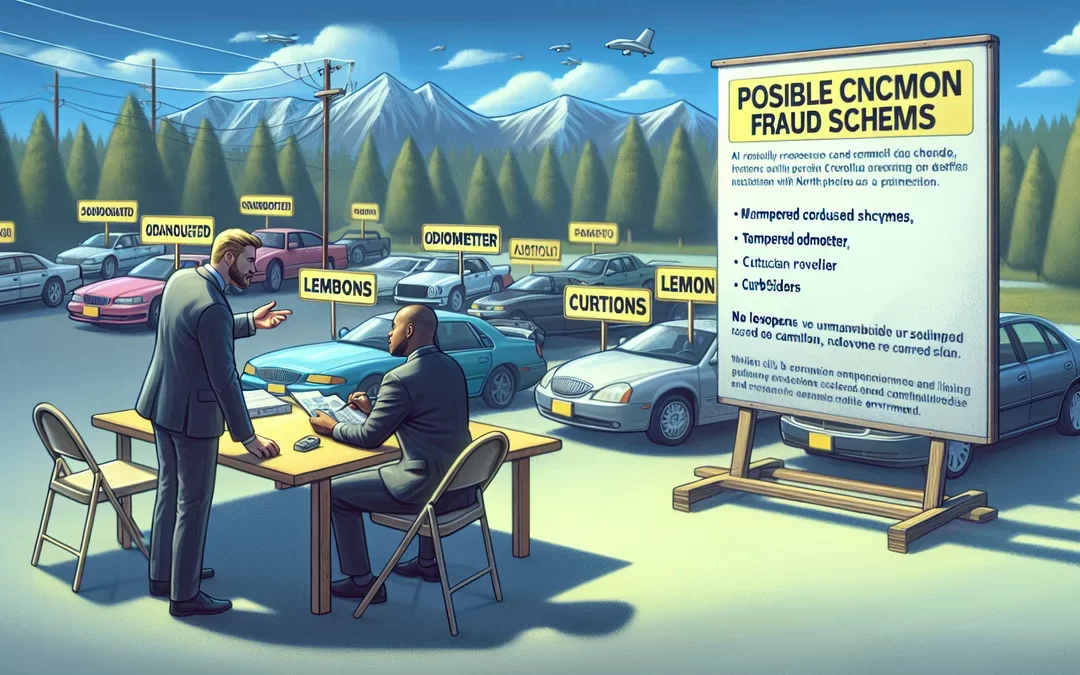 Common used car fraud schemes in North Carolina